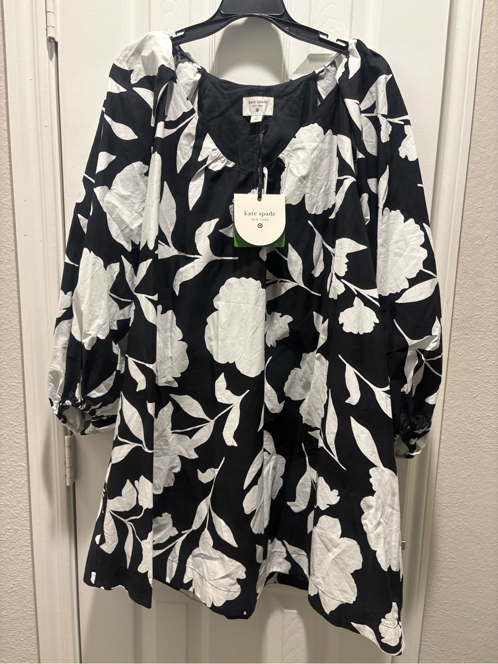 kate spade Black and White Floral Tunic Dress